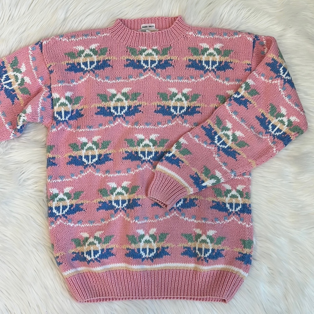 Izod‎ Club Rare Vintage Hand Knit Sweater